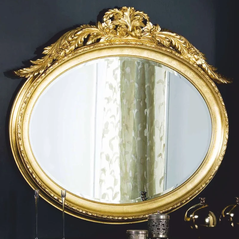 Casa Padrino Luxus Barock Spiegel Gold 155 cm - Barock Möbel - Made in Italy