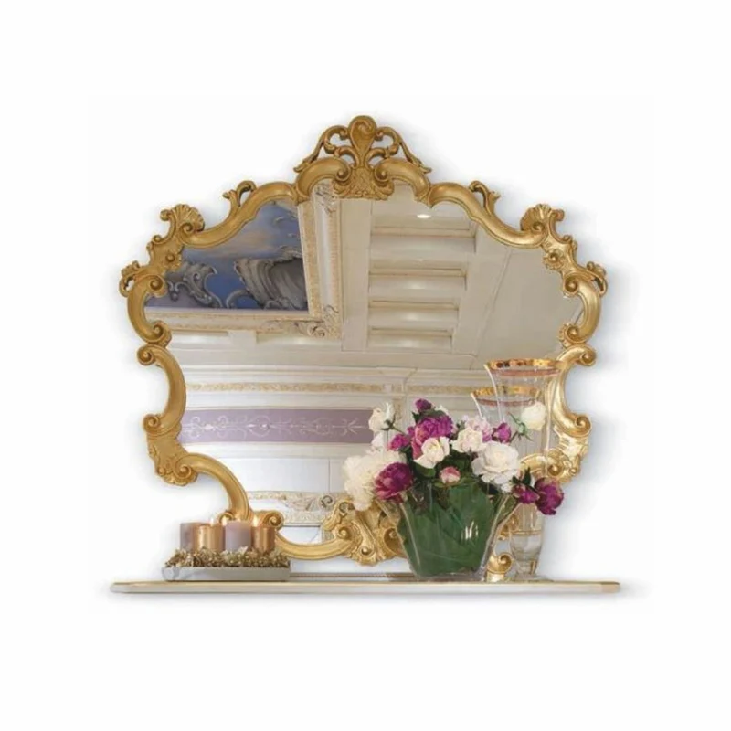 Casa Padrino Luxus Barock Spiegel Gold 143,5 cm - Made in Italy