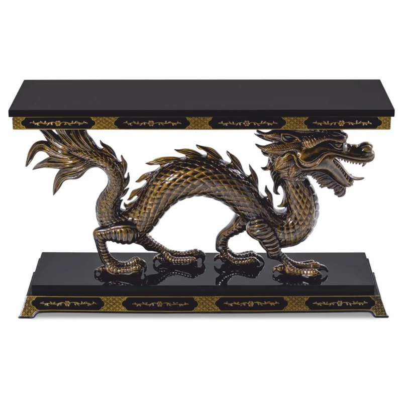Casa Padrino Luxus Barock Konsole Drache 135 cm - Barock Möbel im chinesischen Stil