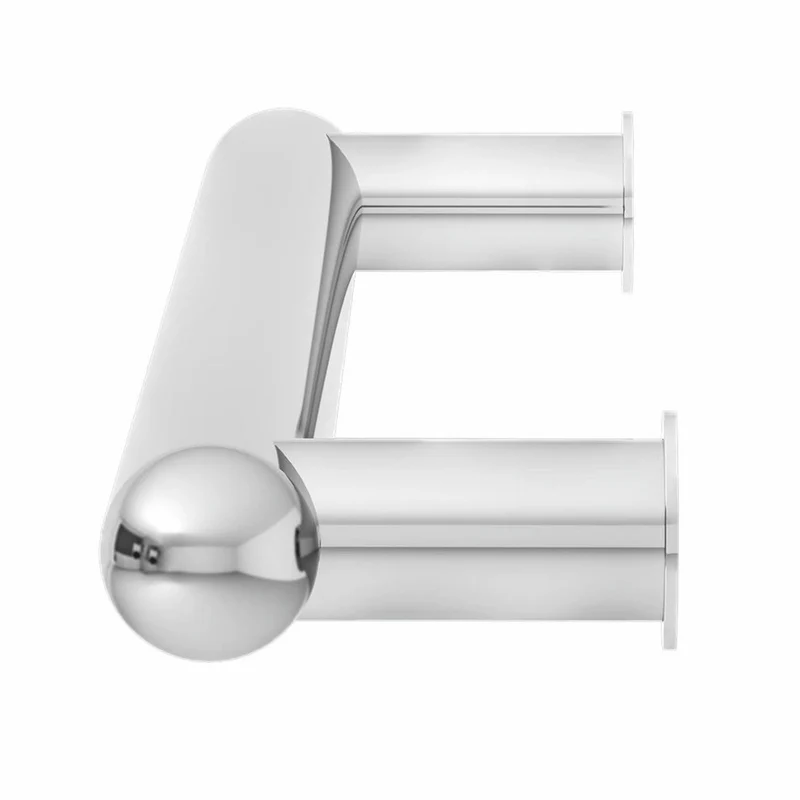 Casa Padrino Luxus Badezimmer Handtuchwärmer Silber Glänzend 58 cm - Badezimmer Zubehör