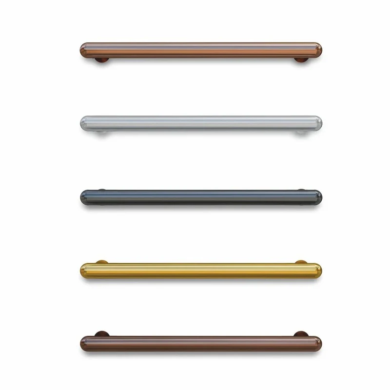 Casa Padrino Luxus Badezimmer Handtuchwärmer Silber Glänzend 58 cm - Badezimmer Zubehör