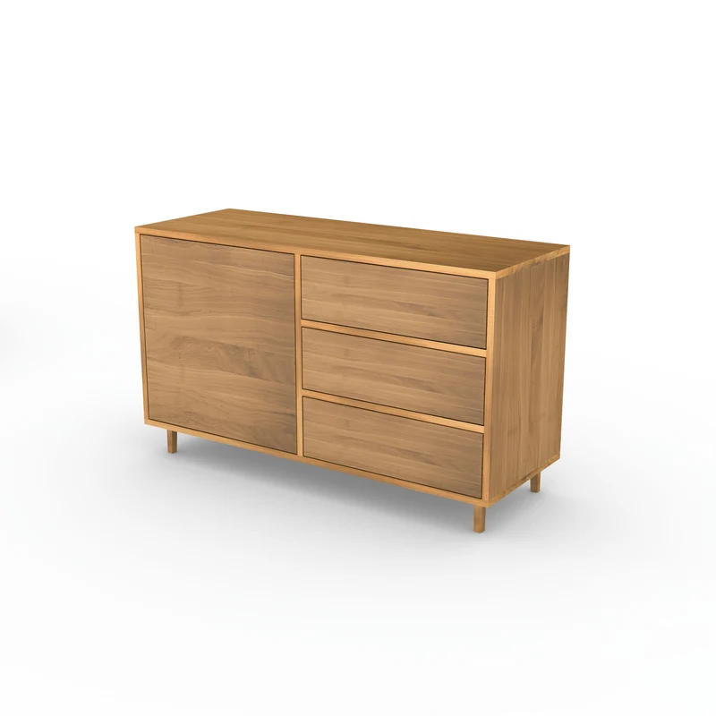 Sideboard Eiche Premium - Natur geölt 120cm