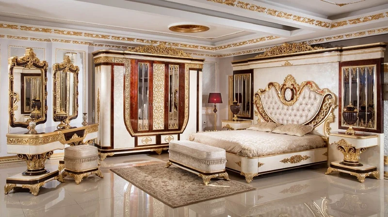 Casa Padrino Luxus Barock Spiegel Braun / Gold H. 127 cm - Barock Möbel