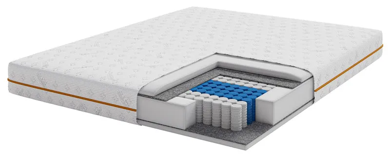Taschenfederkernmatratze 90x200 cm Somfoam mit Komfortschaum