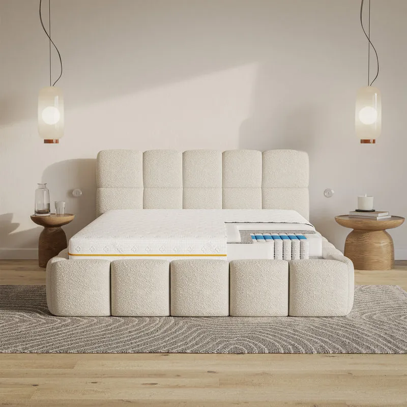 Taschenfederkernmatratze 90x200 cm Somfoam mit Komfortschaum