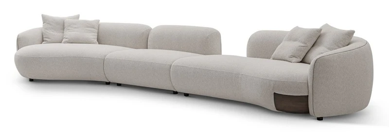 Casa Padrino Luxus Sofa Hellgrau / Grau 158 x 138 x H. 71.5 cm - Sofa mit Stoffbezug - Moderne Wohnzimmer Möbel - Luxus Qualität