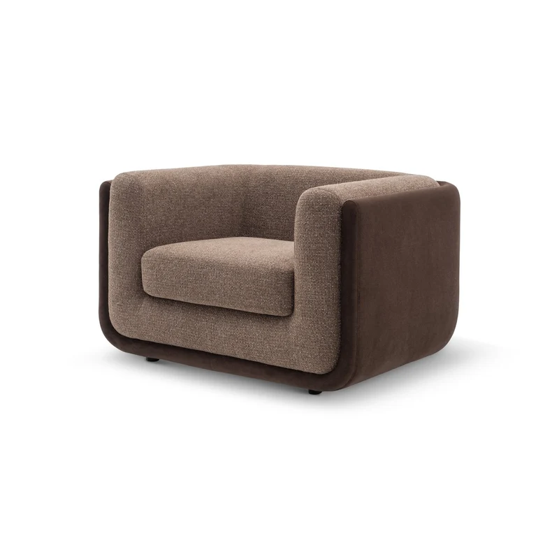 Casa Padrino Luxus Sofa 111.5 x 89 x H. 70 cm - Sofa mit Stoffbezug - Moderne Wohnzimmer Möbel - Luxus Qualität