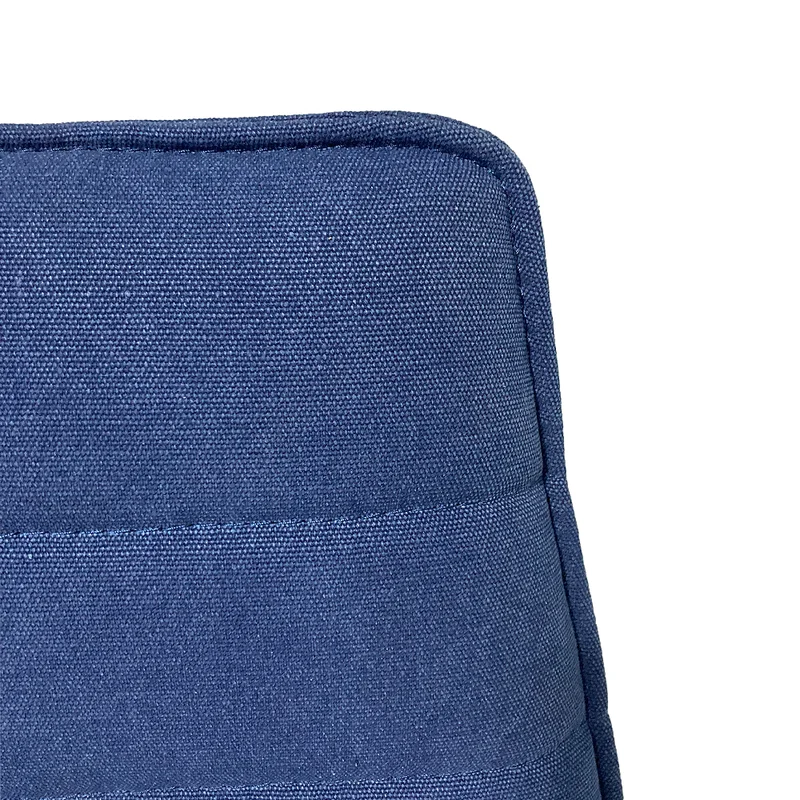 2tlg. Set Freischwinger BOSTON Blau Edelstahl-Gestell