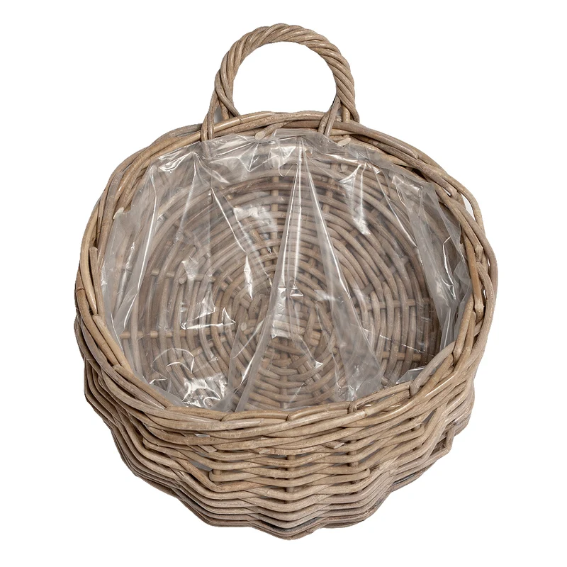 Hängepflanzkorb PORUN-Small Natural Rattan