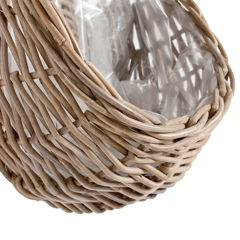 Hängepflanzkorb PORUN-Small Natural Rattan