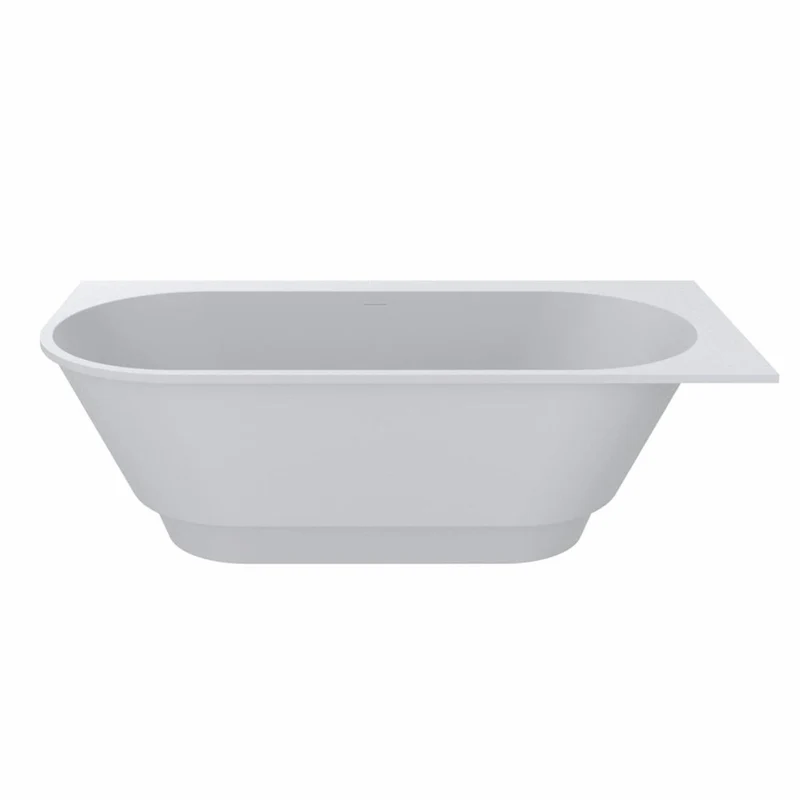 Casa Padrino Freistehende Luxus Badewanne Matt Weiß 190 cm - Badezimmer Möbel
