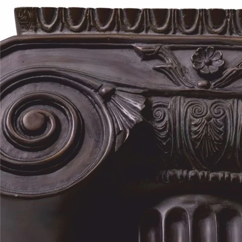 Casa Padrino Luxus Barock Metall Deko Objekt Säulenkopf Bronze 48,5 cm