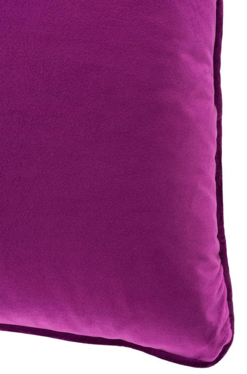 Casa Padrino Luxus Kissen Fuchsia 60 x 60 cm - Luxus Wohnzimmer Deko Accessoires