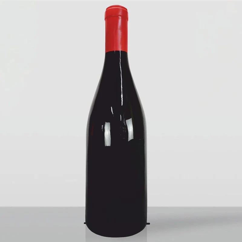 Casa Padrino XXL Deko Weinflasche Schwarz / Rot H. 253 cm - Riesige Garten Deko
