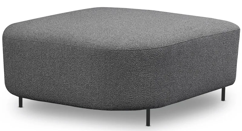 Modulares Lanomi Ecksofa U-förmig linksseitig grau Bouclé
