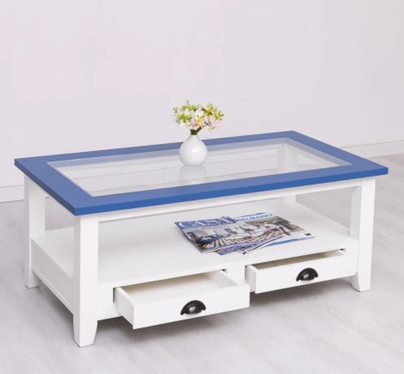 Casa Padrino Couchtisch im Landhausstil, 120 x 65 x 48 cm