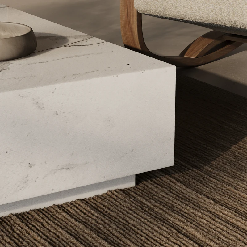 Floating Aspen Marmor Couchtisch