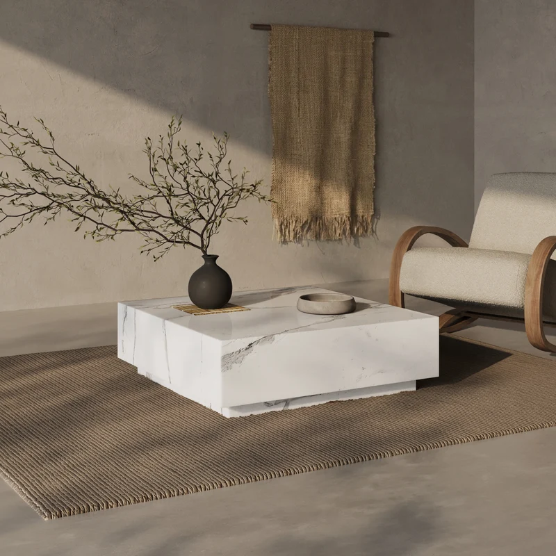 Floating Aspen Marmor Couchtisch