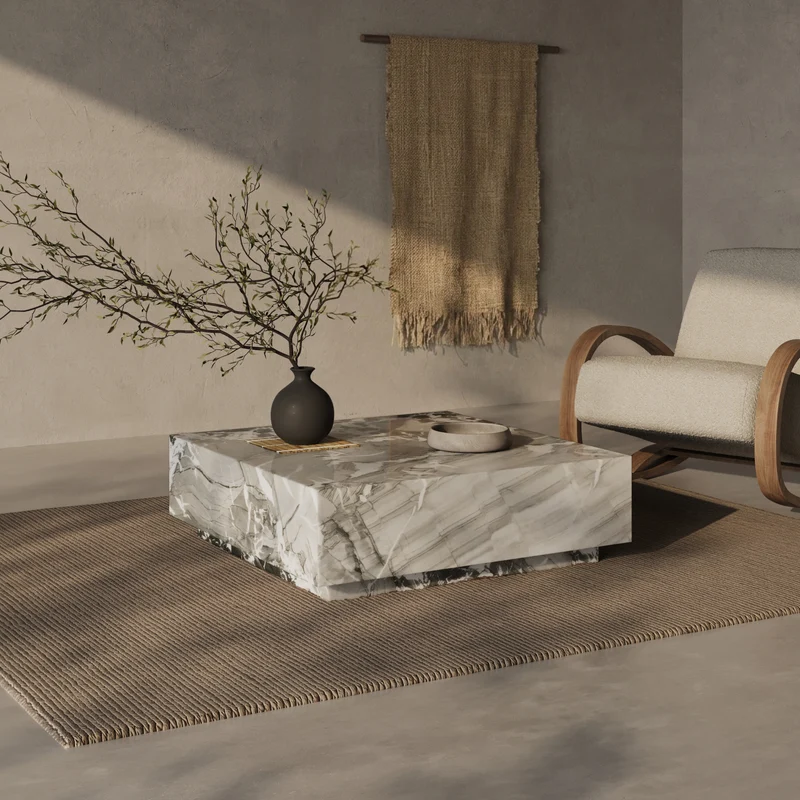 Floating Aspen Marmor Couchtisch