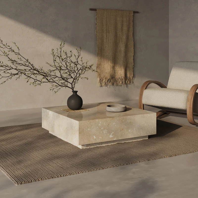 Floating Aspen Marmor Couchtisch