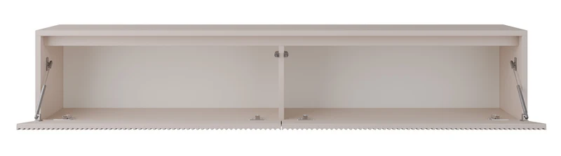 Zweittüriger TV-Schrank Vemmi 180 cm mit geriffelter Kaschmir-Front