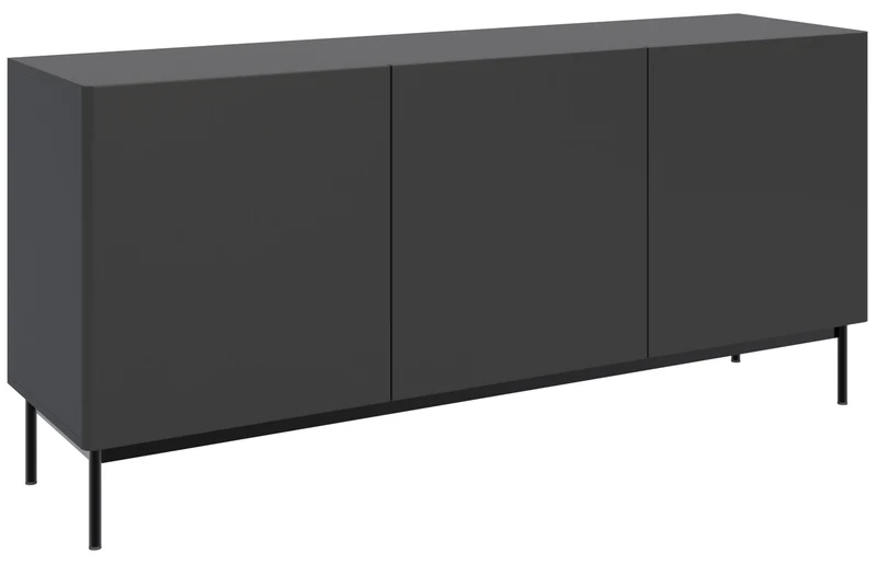 Hohes dreitüriges Olio TV-Sideboard 160 cm Kaschmir