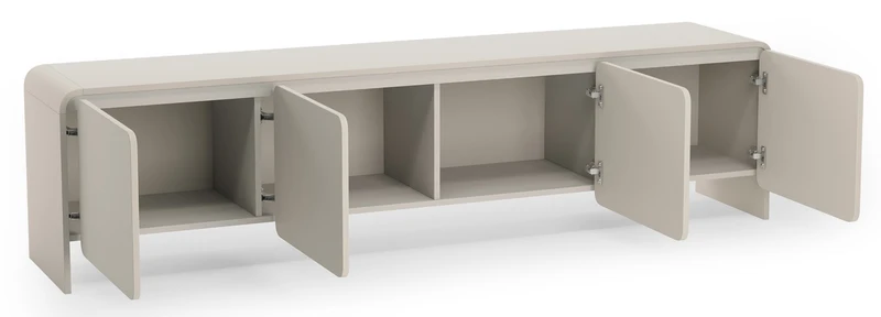 Vier­türiger TV-Schrank Lummo 207 cm Kaschmir