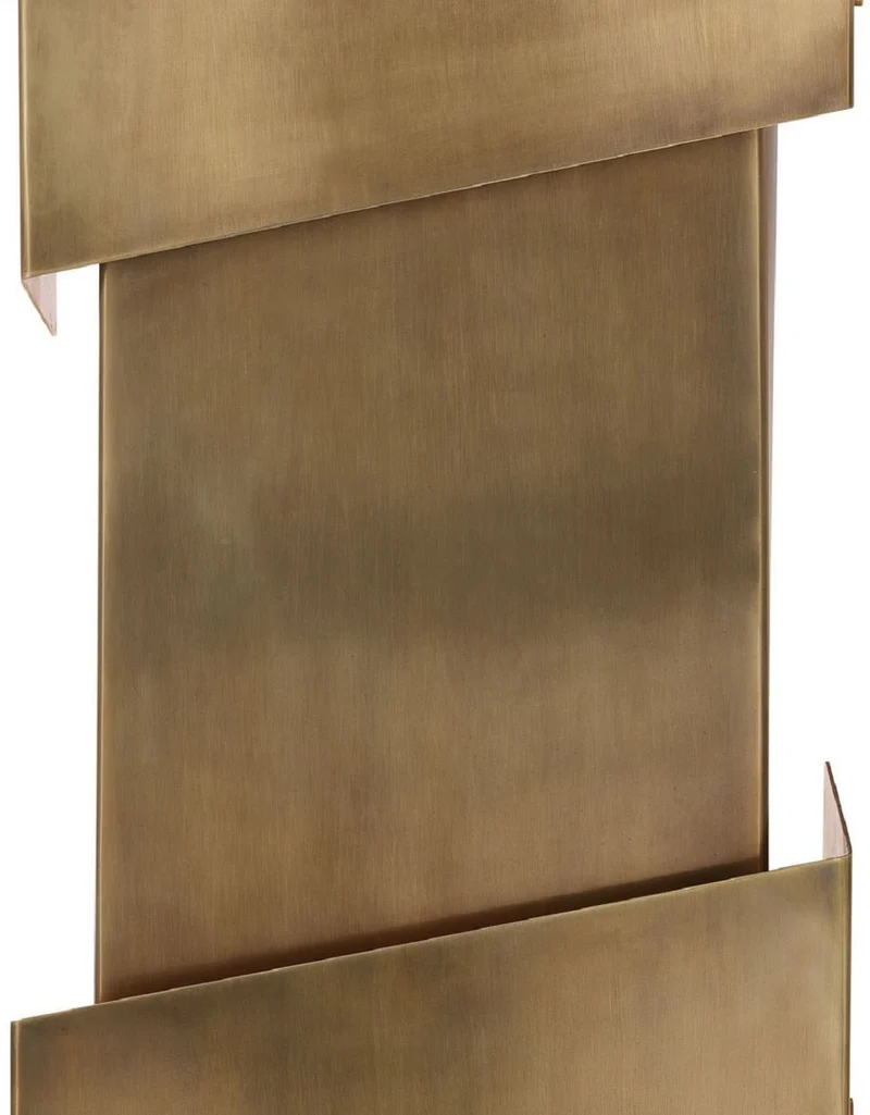 Casa Padrino Designer Wandleuchte Vintage Messingfarben 23 x 12 x H. 64,5 cm - Moderne Wandlampe - Luxus Qualität