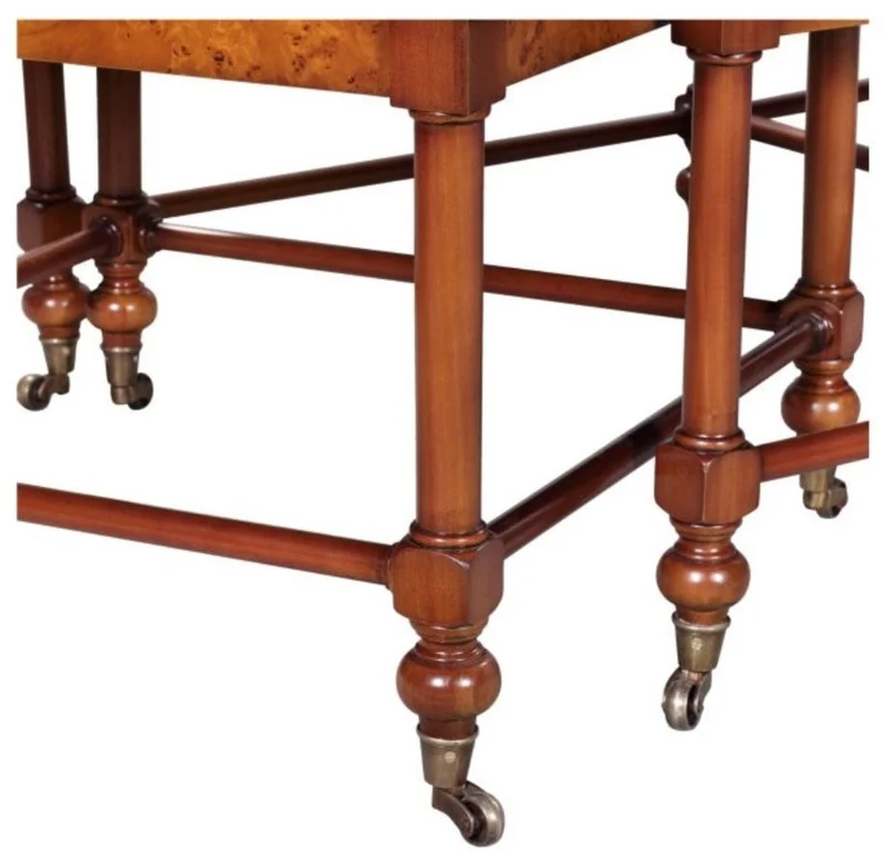 Casa Padrino Luxus Wohnzimmer Couchtisch Hellbraun / Braun 133 x 81 x H. 50 cm - Luxus Qualität