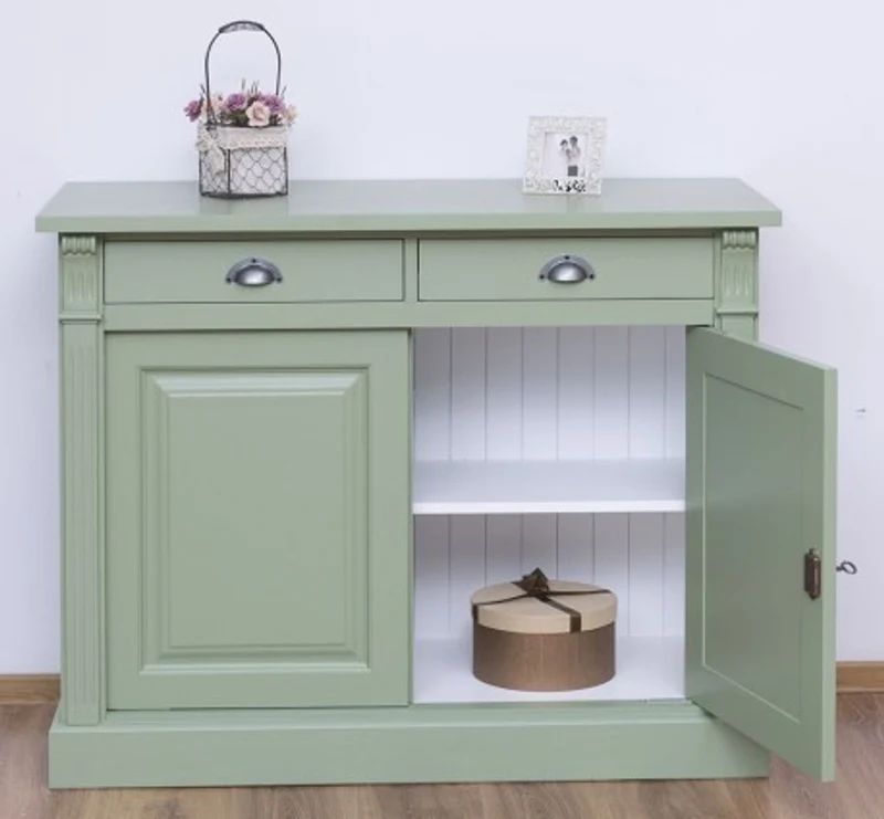 Casa Padrino Sideboard im Landhausstil mit 2 Türen und 2 Schubladen, 116 x 51 x 90 cm