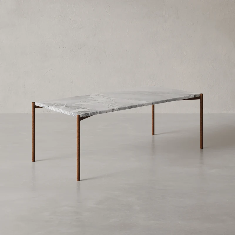 Rom Marmor Couchtisch eckig