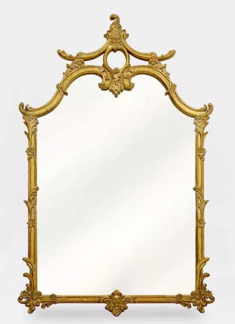 Casa Padrino Luxus Barock Spiegel Gold - Prunkvoller Barockstil Wandspiegel - Luxus Möbel im Barockstil - Prunkvolle Barock Möbel - Edel & Prunkvoll