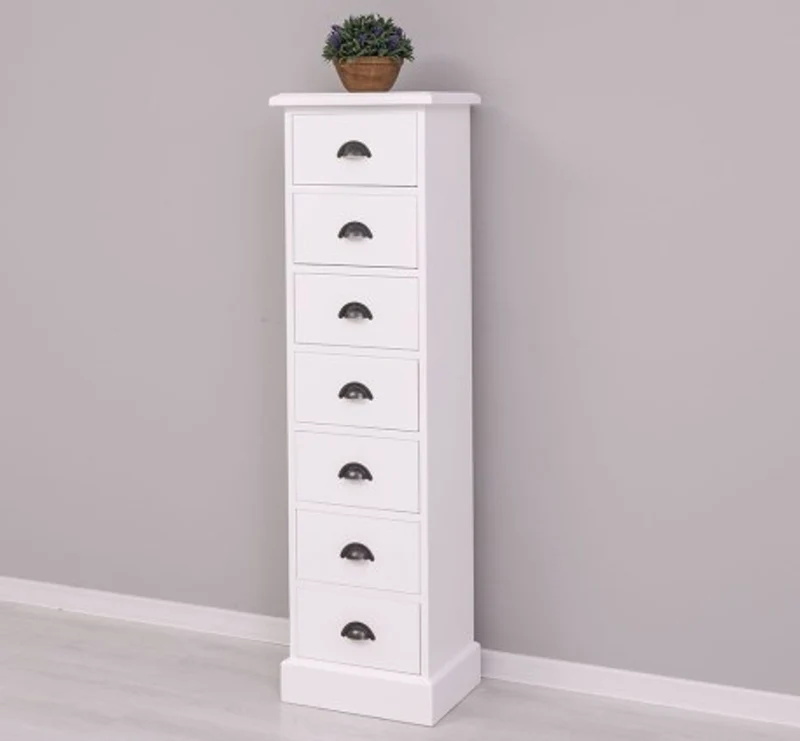 Casa Padrino Kommode im Landhausstil mit 7 Schubladen, 43 x 33 x 150 cm