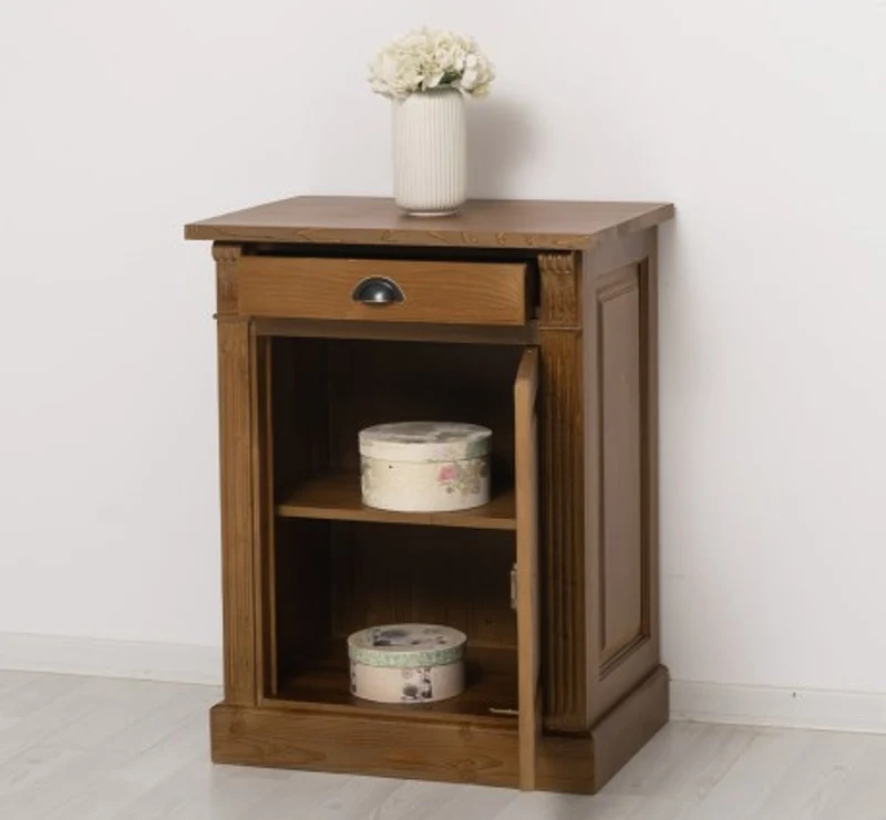Casa Padrino Sideboard im Landhausstil mit 1 Tür und 1 Schublade, 69 x 51 x 90 cm