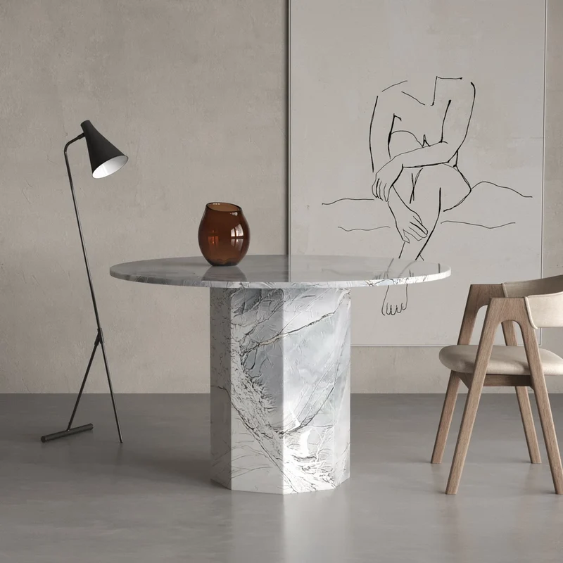 Octagon Marmor Esstisch
