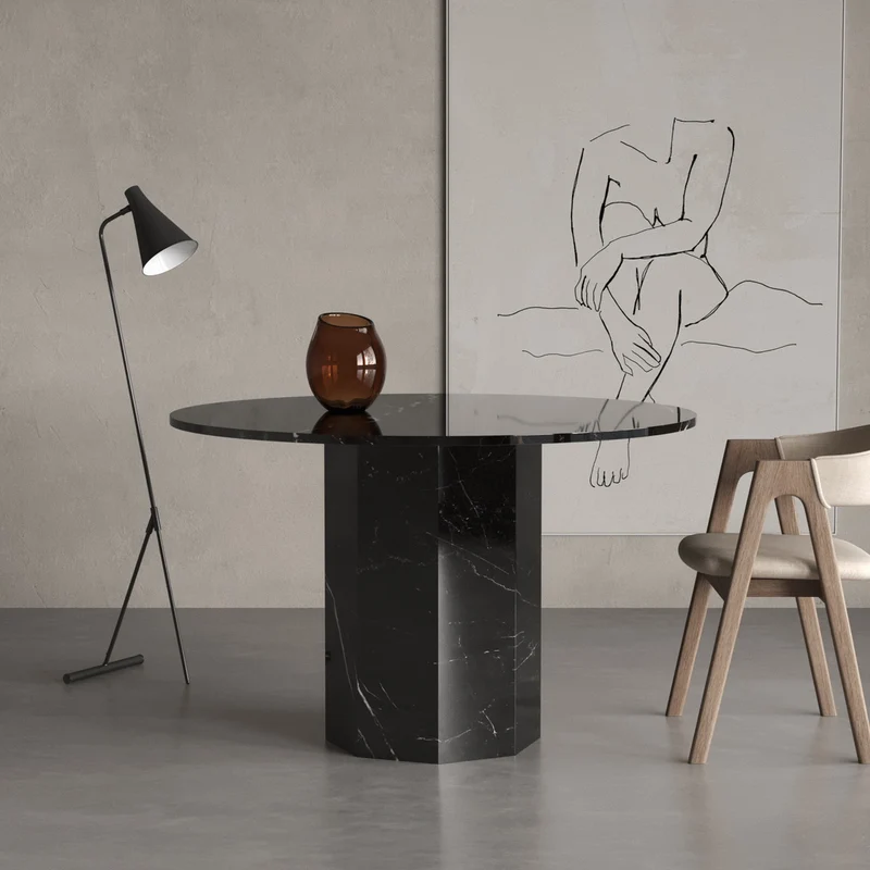 Octagon Marmor Esstisch