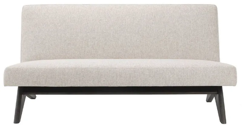Casa Padrino Luxus Couch Naturfarben / Braun 152 x 81 x H. 75 cm - Wohnzimmer Sofa - Luxus Wohnzimmer Möbel