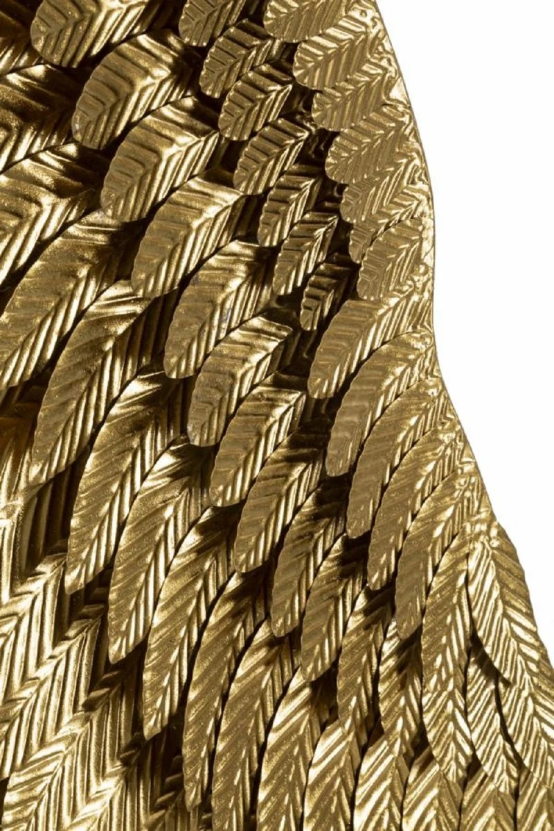 Casa Padrino Luxus Metall Wanddeko Flügel Set Gold 146 cm - Deko Accessoires