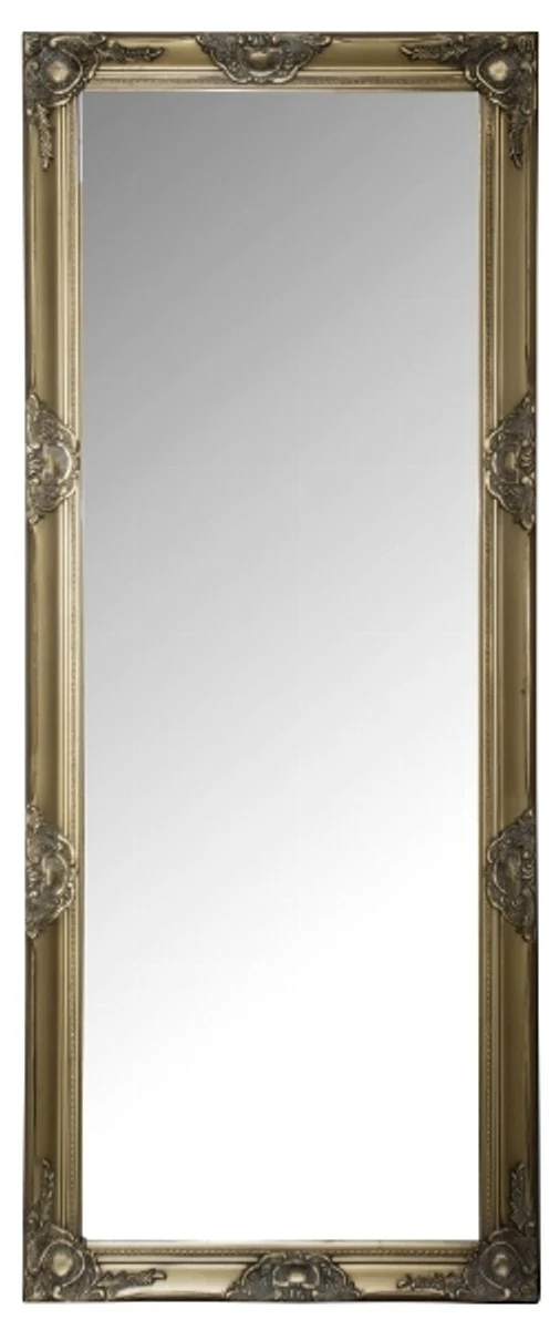 Casa Padrino Barock Spiegel / Wandspiegel mit Holzrahmen Gold 60 x H. 150 cm - Barockmöbel