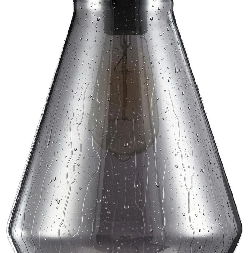 Casa Padrino Luxus Pendelleuchte / Hängeleuchte mit Regen Effekt Ø 21 x H. 26,2 cm - Leuchten & Lüster