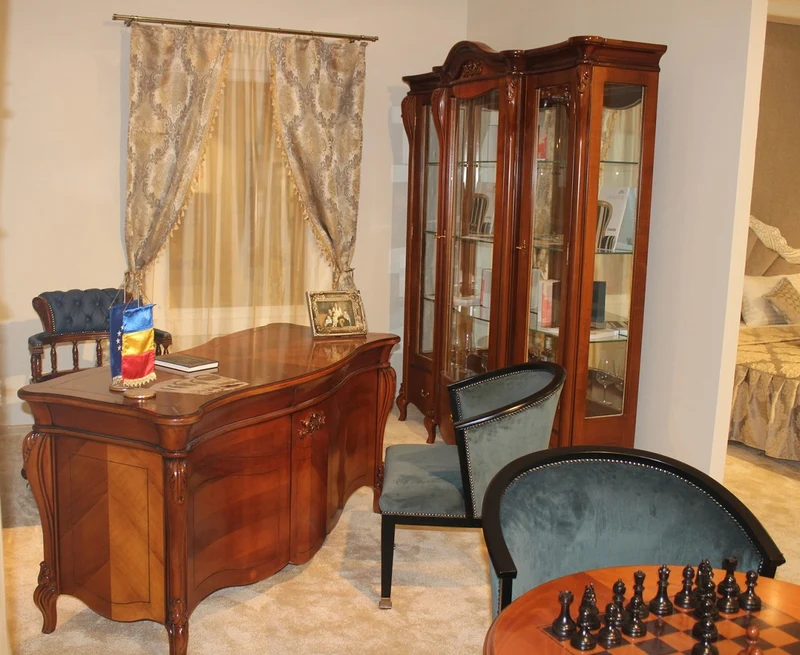 Casa Padrino Luxus Barock Schreibtisch Braun 166 cm - Barockstil Büro Möbel