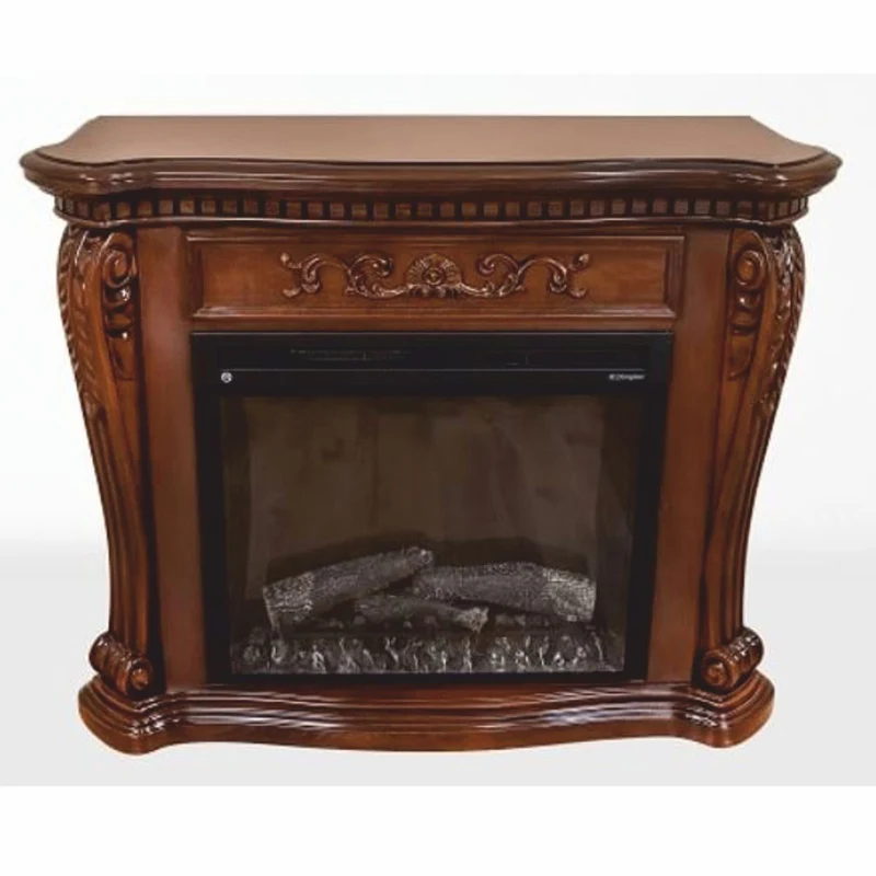 Casa Padrino Luxus Barock Elektrokamin Braun - Barock Möbel