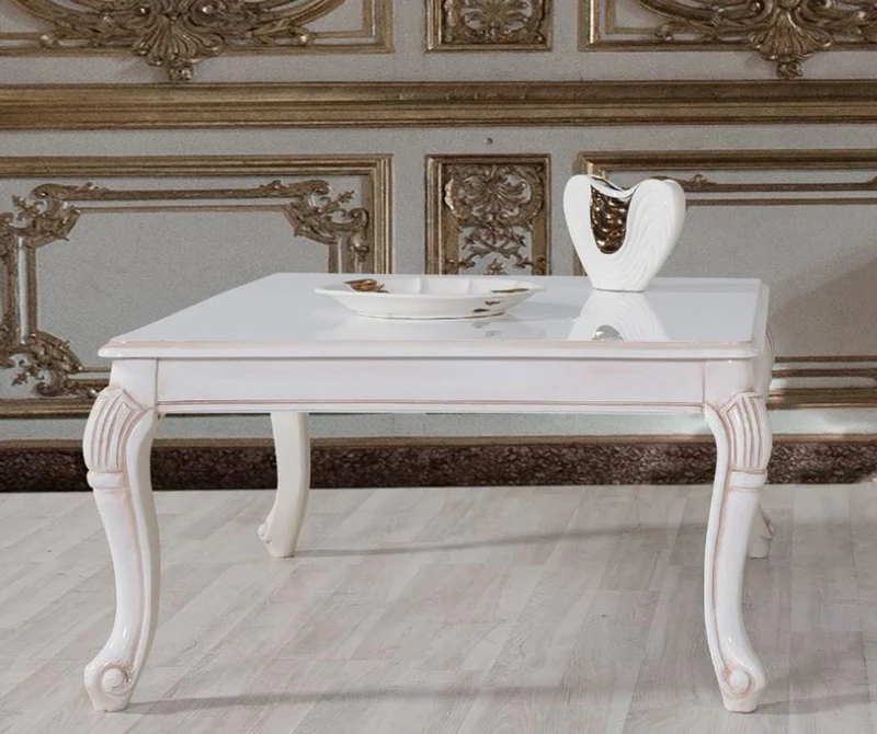 Casa Padrino Barock Wohnzimmer Set Braun / Weiß / Beige - 2 Sofas & 2 Sessel & 1 Couchtisch - Wohnzimmer Möbel im Barockstil