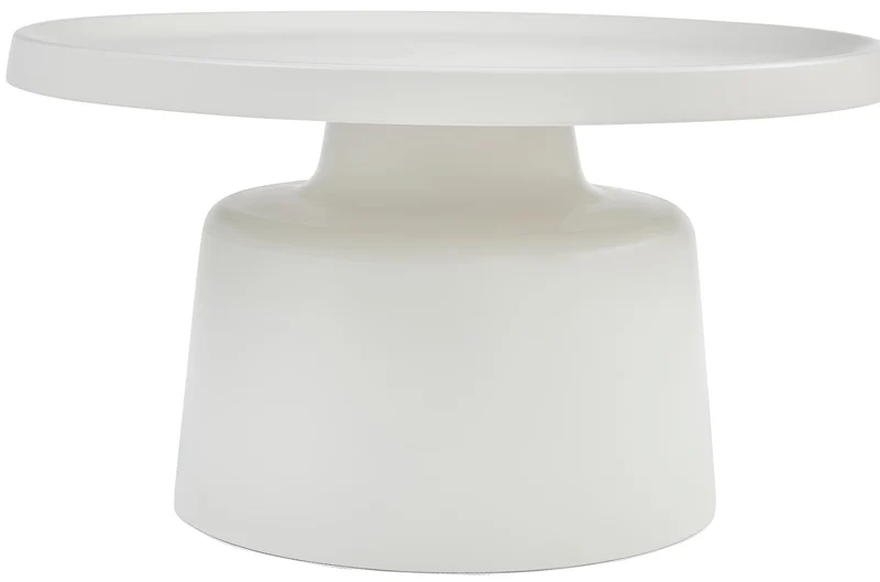 Brin Couchtisch-Set rund 70 und 50 cm cremefarben
