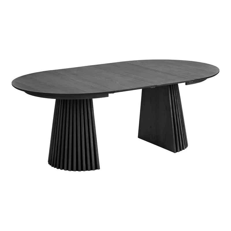 Japandi Uitschuifbare Eettafel Black Oak