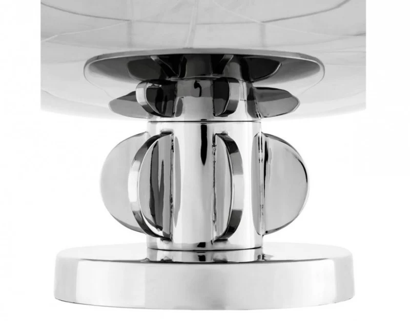 Casa Padrino Luxus Tablett Nickel Finish 35,5 x H. 12,5 cm - Luxus Kollektion