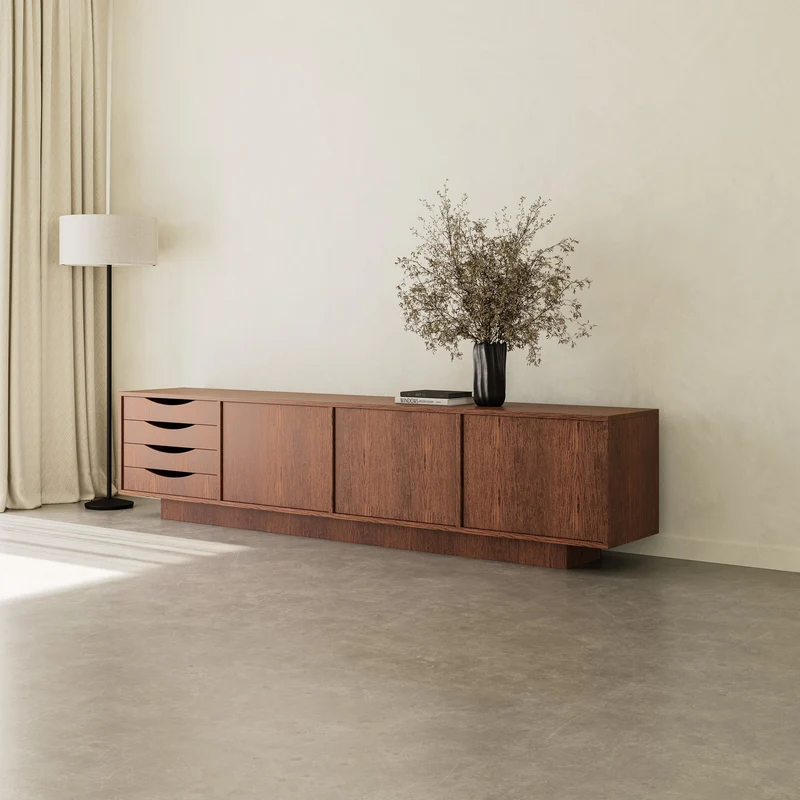 Kommode LONG BROWN - Versand innerhalb von 2-3 Tagen