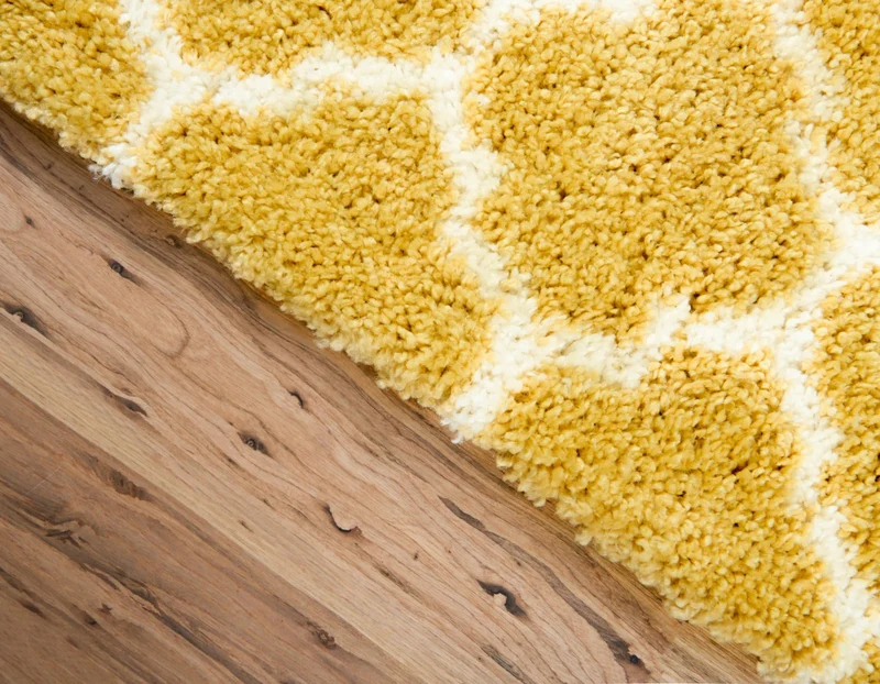 Teppich MARA Shaggy Läufer Narzissen-Gelb 80x185 cm