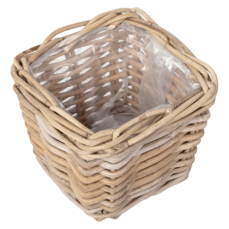 Rattan Pflanzkorb VERONA-Quadratisch ca.20cm Übertopf