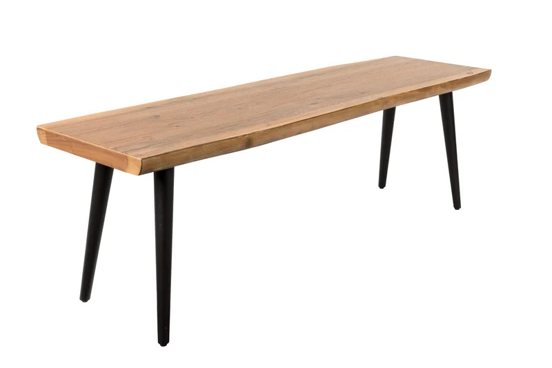 Bank ALAGON Walnuss mit Baumkante 160 cm von DUTCH BONE